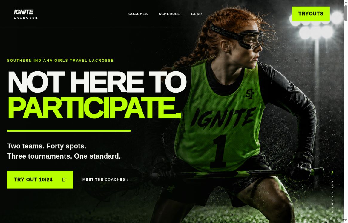 Actual Ignite website screenshot